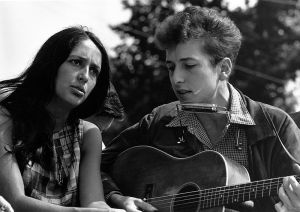 Joan Baez with Bob Dylan
